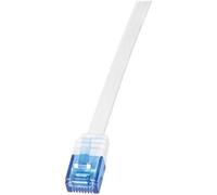 LogiLink CP0132 Câble réseau Cat5e UTP AWG 30 RJ45 0,25 m Bleu/Blanc