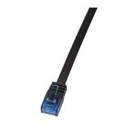 LogiLink CP0132B Câble réseau Cat5e UTP AWG 30 RJ45 0,25 m Bleu/Noir