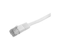 LogiLink CP0135 Câble Réseau CAT5e U/UTP 2m Blanc, Connecteurs RJ-45 Plaqué Or, AWG30, PVC, Température Opération 0-70°C