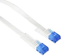 LogiLink - Cordon de raccordement - RJ-45 (M) pour RJ-45 (M) - 3 m - UTP - CAT 5e - moulé, plat - blanc