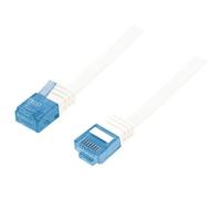 LogiLink - Cordon de raccordement - RJ-45 (M) pour RJ-45 (M) - 10 m - UTP - CAT 5e - moulé, plat - noir