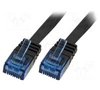 LogiLink - Cordon de raccordement - RJ-45 (M) pour RJ-45 (M) - 15 m - UTP - CAT 5e - moulé - noir