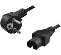LogiLink CP105 câble électrique Noir 2 m Coupleur C13 Coupleur C15 - Cables électriques (2 m, Male connector / Female connector, Coupleur C13, Coupleur C15, Noir)