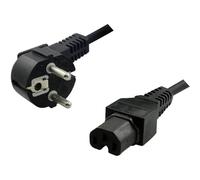 LogiLink CP105 câble électrique Noir 2 m Coupleur C13 Coupleur C15 - Cables électriques (2 m, Male connector / Female connector, Coupleur C13, Coupleur C15, Noir)