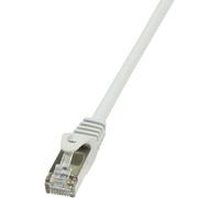 LogiLink CP1092S RJ45 Câble réseau, câble patch CAT 5e F/UTP 10.00 m gris 1 pc(s)