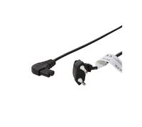 LogiLink CP134 Câble d'alimentation 0.75m Noir CEE 7/16 vers IEC 60320-C7 (Coupleur C7 Femelle) - Connecteur coudé 90°, RoHS
