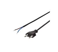 LogiLink CP137 : Câble Secteur 1.5m Noir, Connecteur CEE 7/16 Mâle Droit, Conformité RoHS, Conditionnement unitaire.
