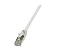 LogiLink CP2012S Câble Réseau 0.25m Cat.6 F/UTP (FTP) Gris, Connecteurs RJ-45 Mâle-Mâle, AWG 26/7, Manteau PVC