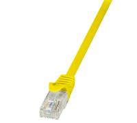 LogiLink CP2047U : Câble Réseau Cat.6 U/UTP 1.5m Jaune, Connecteurs RJ-45 Mâle-Mâle, CCA 24/7, Gaine PVC, Conforme RoHS et CE