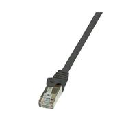 LogiLink CP2073U : Câble Réseau Cat.6 U/UTP 5m Noir, Connecteurs RJ-45 Mâle Plaqué Cuivre, AWG 24/7, Manteau PVC