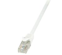 LogiLink CP2081U : Câble Réseau Cat.6 U/UTP Blanc 7.5m, Connecteurs RJ-45, Contacts Cuivre, AWG24/7, PVC, Certification TIA/EIA-568-B