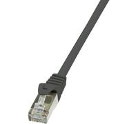 LogiLink EconLine - Cordon de raccordement - RJ-45 (M) pour RJ-45 (M) - 10 m - paire torsadée écrantée (F/UTP) - CAT 6 - noir