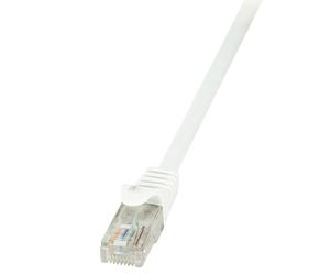 LogiLink CP2101U Câble Réseau Cat.6 U/UTP 15m Blanc, Connecteurs RJ-45 Cuivre, AWG 24/7, Certification TIA/EIA-568-B, Gaine PVC