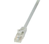 LogiLink CP2102U : Câble Réseau Cat.6 U/UTP 15m, Connecteurs RJ-45 Mâle, Contacts Cuivre, Gaine PVC, Gris