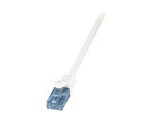 LogiLink CP3031U : Câble Réseau Cat6a U/UTP (UTP) 1m Blanc, Connecteurs RJ-45 Mâle, AWG26, PVC, 10GBase-T, Conforme RoHS