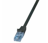 LogiLink CP3033U 1m Cat6a U/UTP (UTP) Noir câble de réseau (LOGILINK - Patch Cable Cat.6A 10GE Home U/UTP EconLine black 1,00m)