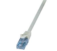 LogiLink CP3082U : Câble réseau Cat6a U/UTP (UTP) Gris, 7.5m, Connecteurs RJ-45 Mâle-Mâle, PVC, 10GBase-T, AWG26, Conforme RoHS