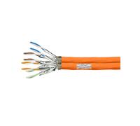 LogiLink CPV0063 : Câble Réseau Cat7 S/FTP 100m Orange, Cuivre sans Oxygène, LSZH, 23/1 AWG, 10 Gigabit Ethernet, 1000MHz, Diamètre 7.5mm