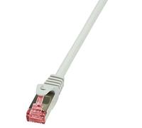 LogiLink CQ2012S Cat 6 S/FTP PrimeLine Patch Cable, 0.25 Meter Length, Grey, Gre