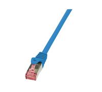 LogiLink CQ2026S : Câble réseau 0.5m Cat.6 S/FTP (S-STP) Bleu, Connecteurs RJ-45 Mâle, LSZH, AWG 27/7, ISO/IEC 11801, EN50288, TIA/EIA 568-B.2-1