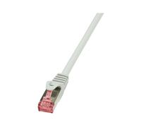 LogiLink CQ2032S Câble Réseau Cat.6 S/FTP 1m Gris, Connecteurs RJ-45 Cuivre, AWG 27/7, Manteau LSZH (Low smoke zero halogen )