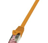 PrimeLine - Cordon de raccordement - RJ-45 (M) pour RJ-45 (M) - 10 m - SFTP, PiMF - CAT 6 - sans halogène - orange