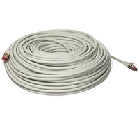 PrimeLine - Cordon de raccordement - RJ-45 (M) pour RJ-45 (M) - 50 m - SFTP, PiMF - CAT 6 - sans halogène, moulé, sans crochet - gris