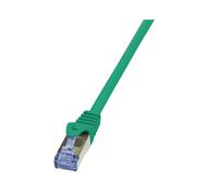 LogiLink CQ3055S : Câble Réseau Cat.6A S/FTP 2m Vert, 10G, Connecteurs RJ-45 Cuivre, AWG 26/7, Manteau LSZH, Certifié ISO/IEC 11801
