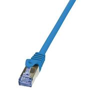 LogiLink Câble réseau CQ3076S Cat6a S/FTP 5 m Bleu – RJ‑45 Cuivre AWG 26/7 – Manteau LSZH