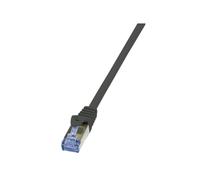 LogiLink CQ4053S : Câble Réseau Cat7 S/FTP (S-STP) 2m Noir, Connecteurs RJ-45 Plaqué Or, AWG 26/7, 600MHz, Manteau LSZH
