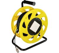 LogiLink CQ4060S RJ45 Câble réseau, câble patch CAT 7 S/FTP 60 m noir-jaune sans halogène, faible dégagement de fumée, gaine TPE 1 pc(s)