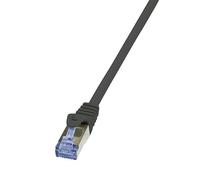 Câble Patch Primeline, Cat. 6A, S/FTP, 30,0 m, noir