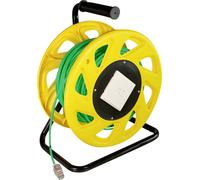LogiLink CQ5060S RJ45 Câble réseau, câble patch CAT 7 S/FTP 60 m vert-jaune sans halogène, faible dégagement de fumée, gaine PUR 1 pc(s)