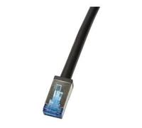 LogiLink Câble patch professionnel Cat.6A S/FTP PVC+PE Noir 1 m