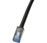 LogiLink Câble réseau RJ45 CQ7073S Cat6a S/FTP blindé 5 m noir résistant aux UV et aux huiles