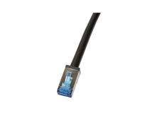 LogiLink CQ7103S Câble Réseau 15m Cat6a S/FTP (S-STP) Noir, Connecteurs RJ-45 Plaqué Or, AWG26, Diamètre 6.5mm, Température -40°C à 65°C
