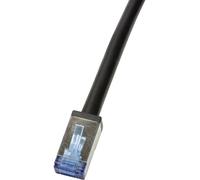LogiLink CQ7113S RJ45 Câble réseau, câble patch CAT 6a S/FTP 20.00 m noir blindé, résistant aux UV, résistant aux huiles 1 pc(s)