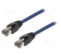 LogiLink Câble patch CQ8036S Cat. 8.1 S/FTP RJ45 Bleu 1 m sans halogène