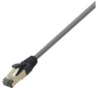 LogiLink CQ8092S RJ45 Câble réseau, câble patch CAT 8.1 S/FTP 10.00 m gris clair sans halogène 1 pc(