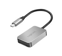 LogiLink CR0050 - Double Lecteur de Cartes, USB-C 3.2 Gen1 pour Cartes SD, SDHC, SDXC, microSD, SDHC, SDXC, MMC et RS MMC jusqu'à 1 to, Aluminium