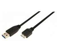 LogiLink Câble USB 3.0 CU0027 A mâle/Micro-B mâle 2 m Noir