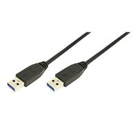 LogiLink Câble USB CU0039 USB 3.2 Gen1 USB-A mâle vers USB-A mâle 2,00 m noir
