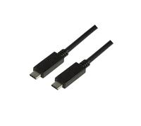 LogiLink Câble USB CU0128 USB 3.1 USB‑C mâle vers USB‑C mâle 0,5 m Noir