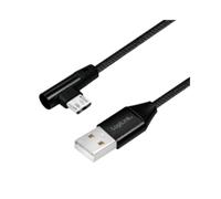 LogiLink CU0141 : Câble USB 2.0 0.3m Noir - Connecteur USB-A vers Micro-USB B (Mâle/Mâle) - Débit 480 Mbit/s - Courant Max 3A