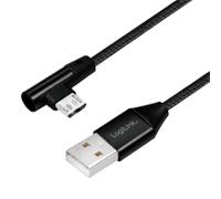 LogiLink CU0141 câble USB USB 2.0 0,3 m USB A Micro-USB B Noir