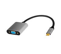 Logilink CUA0104 Câble Adaptateur USB 3.2 Gen 1-VGA 1080p/60 Hz Aluminium Noir/Gris 0,15 m