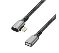 LogiLink Rallonge USB 3.2 Gen2 boîtier alu, 0,5 m, noir/gris