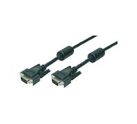 LogiLink CV0018 : Câble VGA M/M 20m Noir - Connecteur VGA (D-Sub) vers VGA (D-Sub) - RoHS - Longueur 20 mètres - Mâle/Mâle