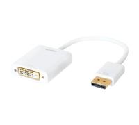 LogiLink CV0058B câble vidéo et adaptateur 0,15 m DisplayPort DVI Blanc