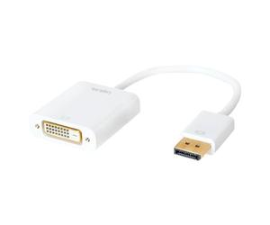 LogiLink CV0058B câble vidéo et adaptateur 0,15 m DisplayPort DVI Blanc